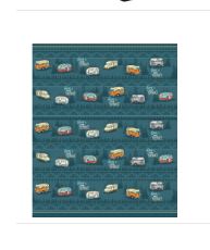 RETRO RV SHERPA BLANKET 50" X 60"