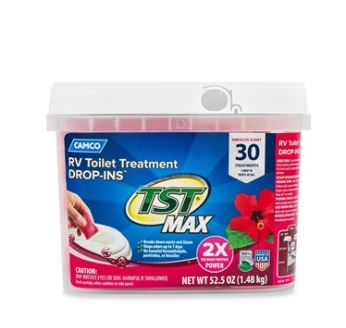 TST MAX RV Toilet Treatment Drop-INs, Hibiscus Breeze, 30-Count