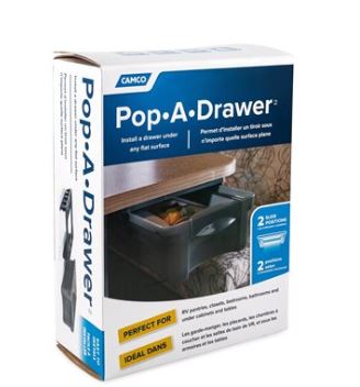 Camco Pop-A-Drawer, RV Under Cabinet Drawer