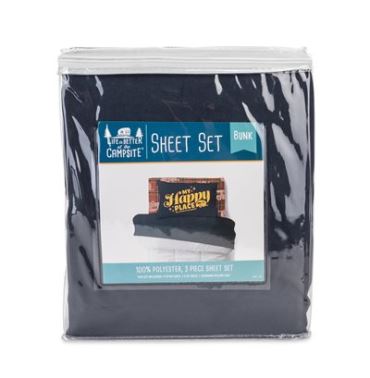 Camco Life is Better at the Campsite Bed Sheet Set, Bunk, Red Plaid