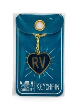 Keychain, Navy RV Heart