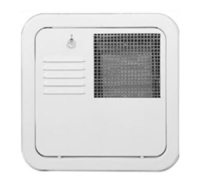 SUBURBAN 6 GALLON FLUSH MOUNT WH DOOR, POLAR WHITE