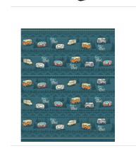 RETRO RV SHERPA BLANKET 50" X 60"