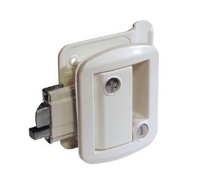 TRAILER DOOR LOCK FLUSH  WITH DEAD BOLT (3 COLORS)