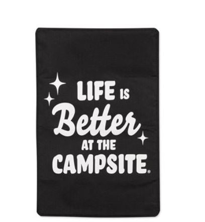 Camco Life is Better at the Campsite RV Door Window Light Blocking Shade, 25 ¼-inches (L) x 16 ¼-inches (W), LIBATC